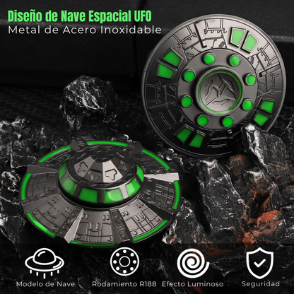 Spinner OVNI fluorescente