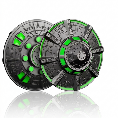Spinner OVNI fluorescente
