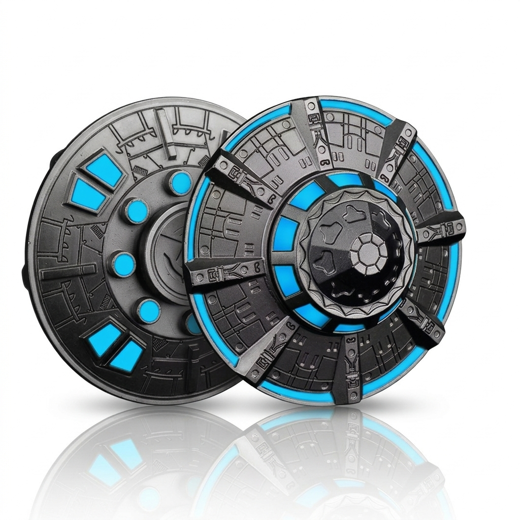 Spinner OVNI fluorescente